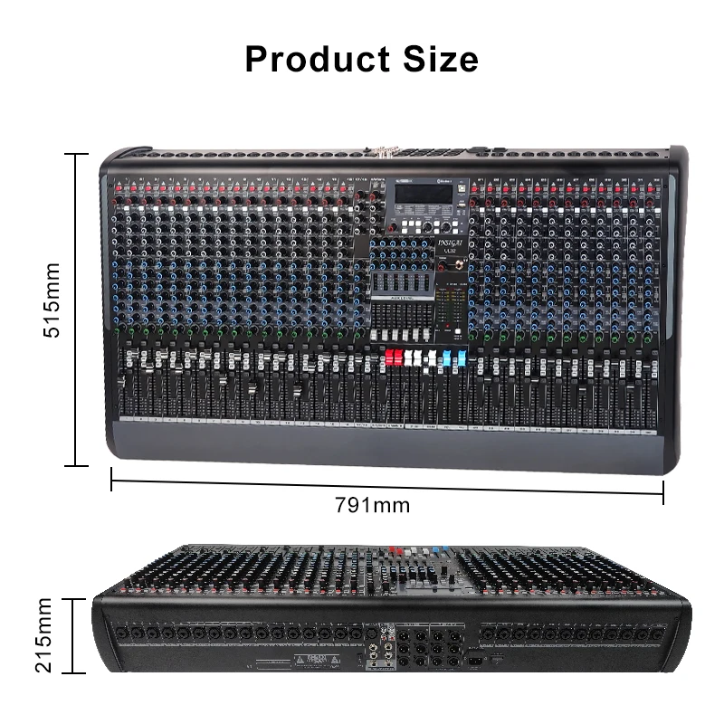 Best Console Mixer 32 Channels Bluetooth Soundcraft Professional Stage Live Recording Controlled Sound 32 Channel Audio Mixer
