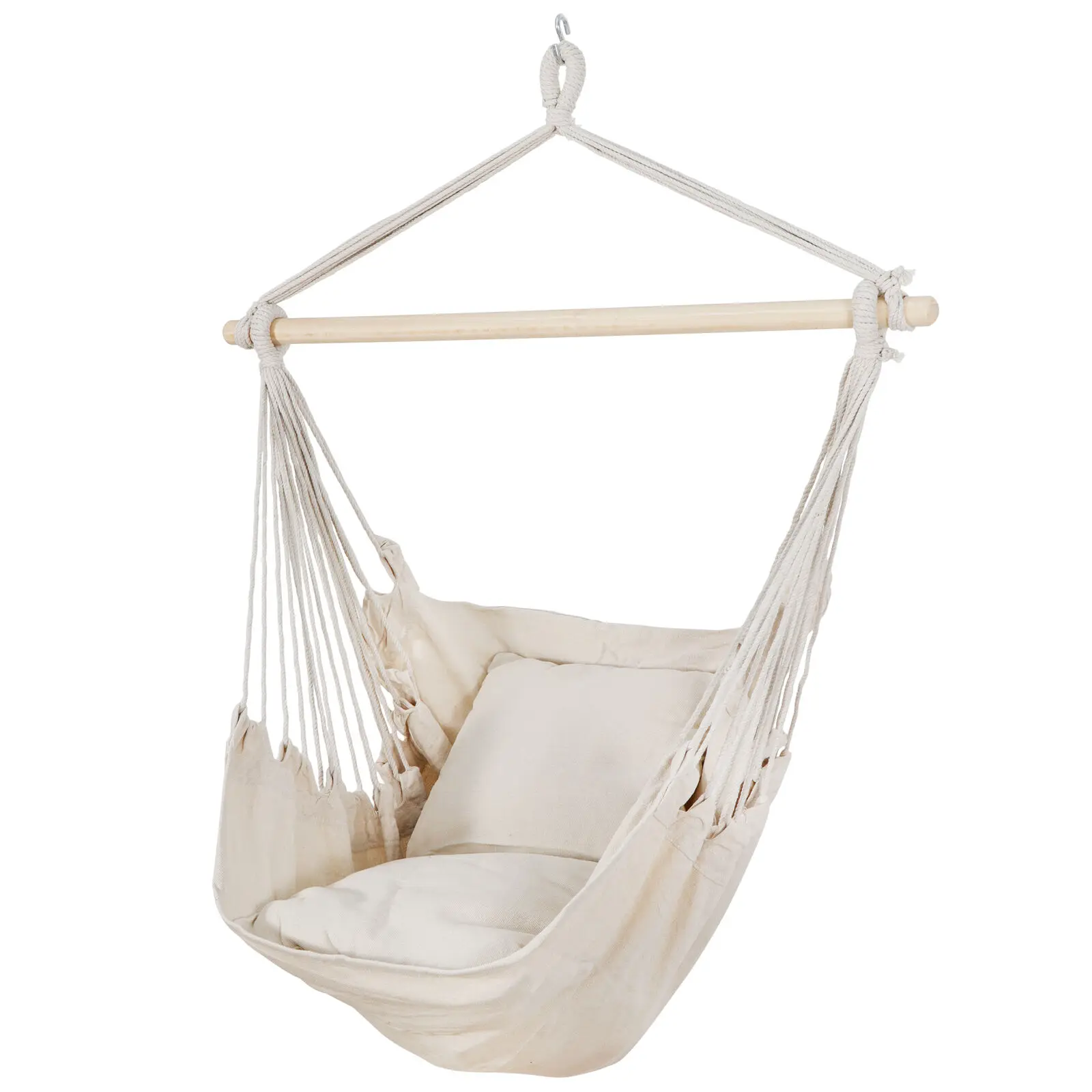 

Hanging Rope Hammock Chair Swing Patio Garden Back Yard Tree Comfortable Relax