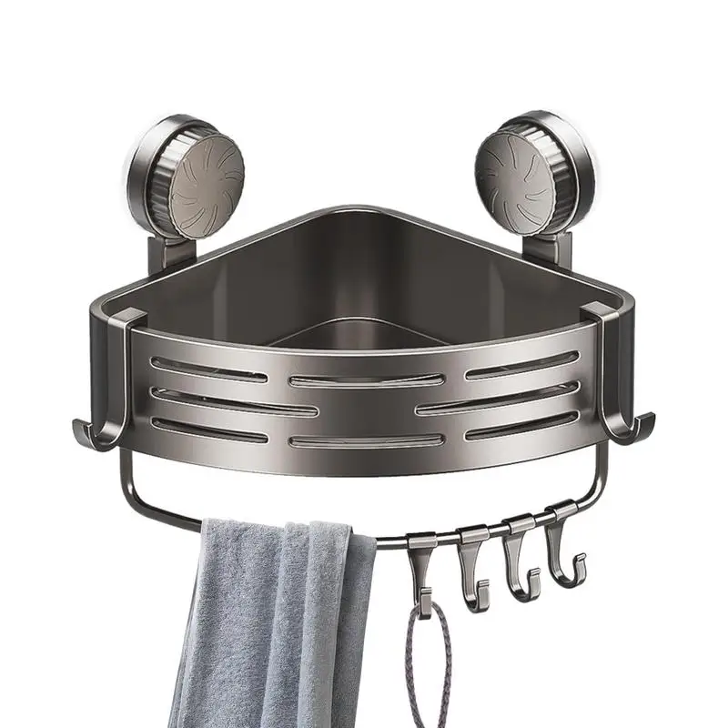 מדף ספיגת מקלחת מותקן על הקיר מדף פינתי לספיגת מקלחת מדף משולב סל ארגון מטבח אביזרי אחסון