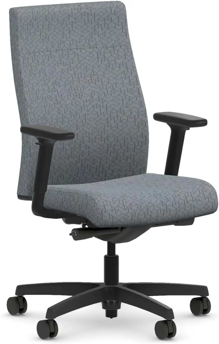 Hon Ignition 2.0 Fabric Office Chair - Upholstered Desk Chair With Wheels And Arms Adjustable Office Chair - Synchro-Tilt