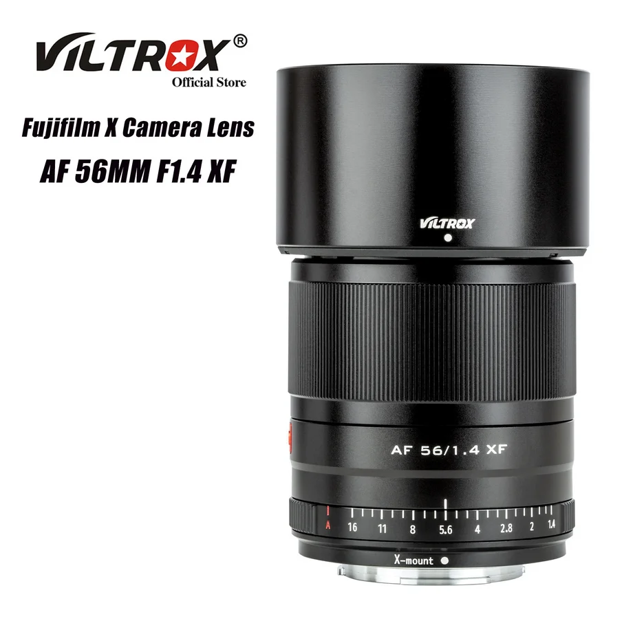 

Viltrox 56mm F1.4 Fuji X Lens Auto Focus APS-C Portrait Large Aperture Telephoto for Fujifilm Fuji X Mount Camera Lens X-T2 X-E3