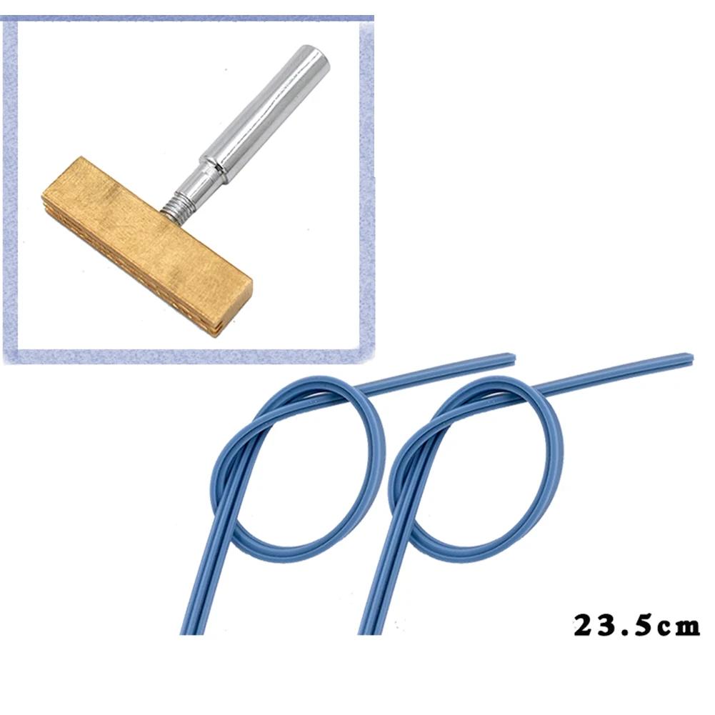 Cabezal tipo T de cobre para soldador, Cable de prensado en caliente para reparación de Cable de pantalla LCD, puntas de soldadura de calefacción,