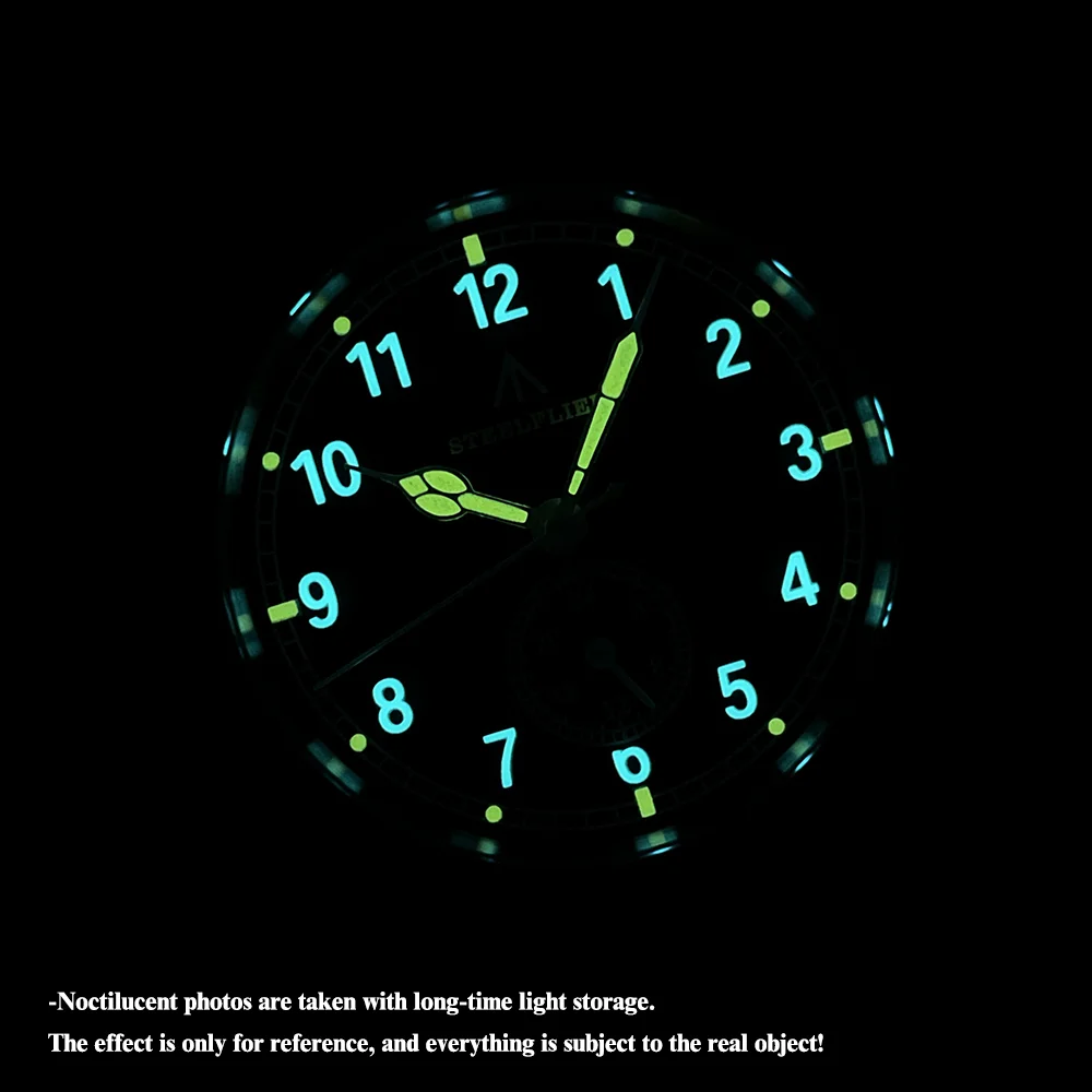 STEELFLIER SF746 Luxury Pilot Big Onion Crown Sapphire Crystal Swiss Luminous 200M Waterproof VH60 Quartz Movement Dive Watch