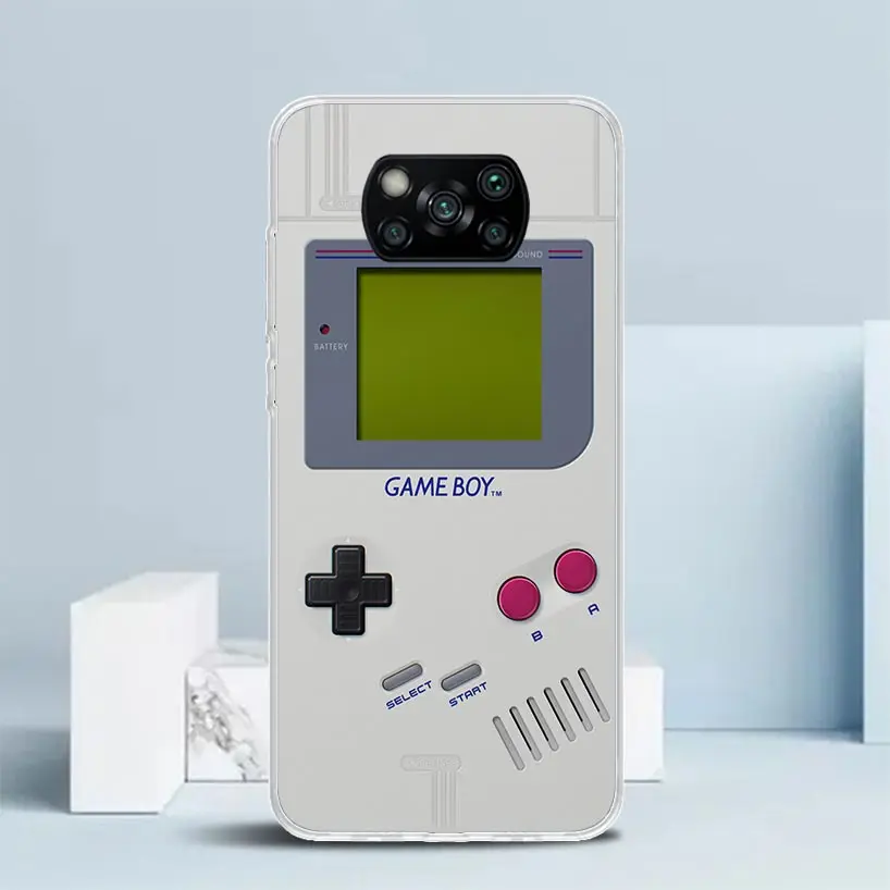 Gameboy Boy Game Phone Case For Xiaomi Poco X6 X5 X4 X3 Nfc F6 F5 Pro F4 Gt F3 F2 F1 M5S M4 M3 M2 Soft TPU Back Cover