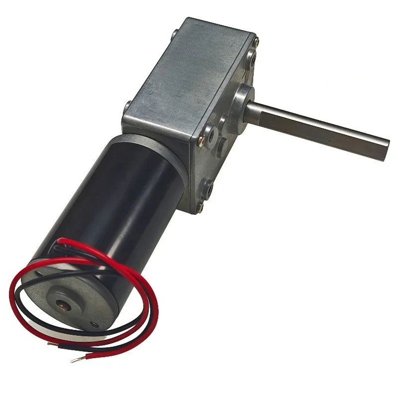 قصيرة/طويلة/مزدوجة رمح دودة موتور تروس DC12V 24 فولت عزم دوران عالي الحد الأقصى 70 كجم الذاتي قفل قابل للتعديل سرعة إلى الأمام عكس 7-470 دورة في الدقيقة