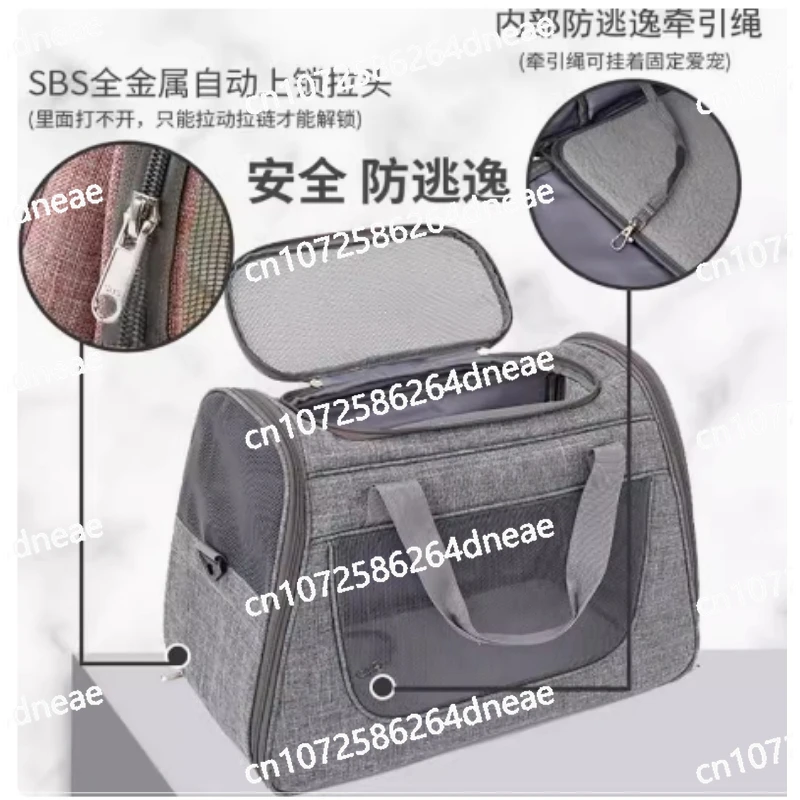 Breathable Portable Outing Puppy Carrier Pull Rod Box Pet Trolley Case Cat Travel Transport Bag