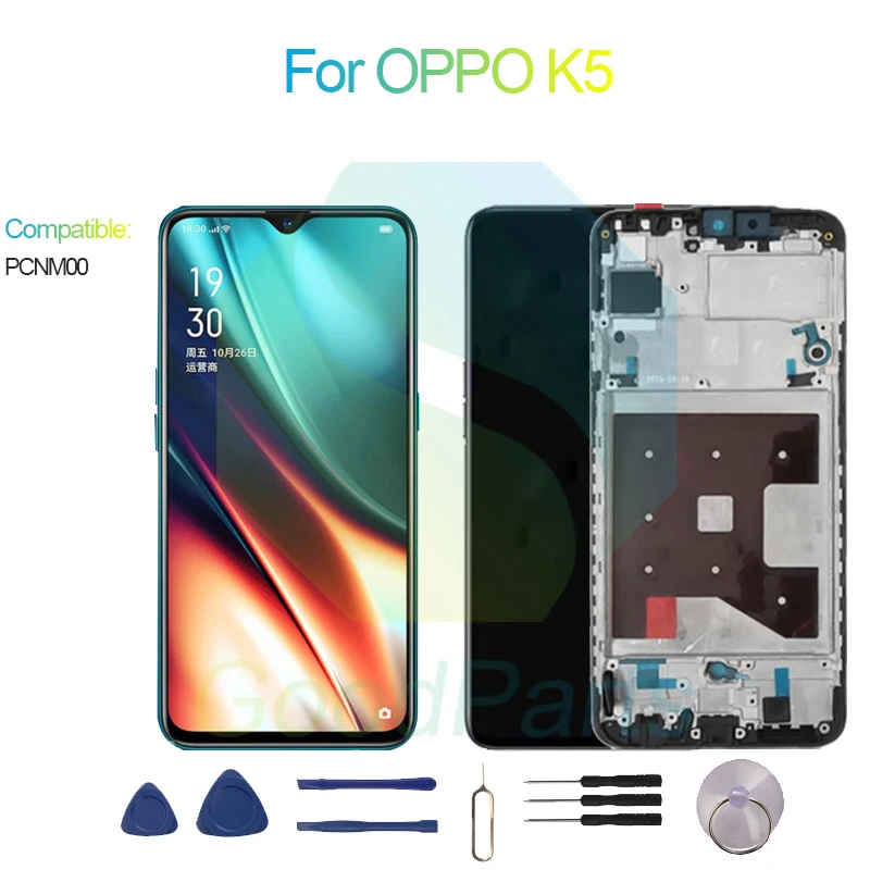 For OPPO K5 Screen Display Replacement 2340*1080 PCNM00 K5 LCD Touch Digitizer Assembly