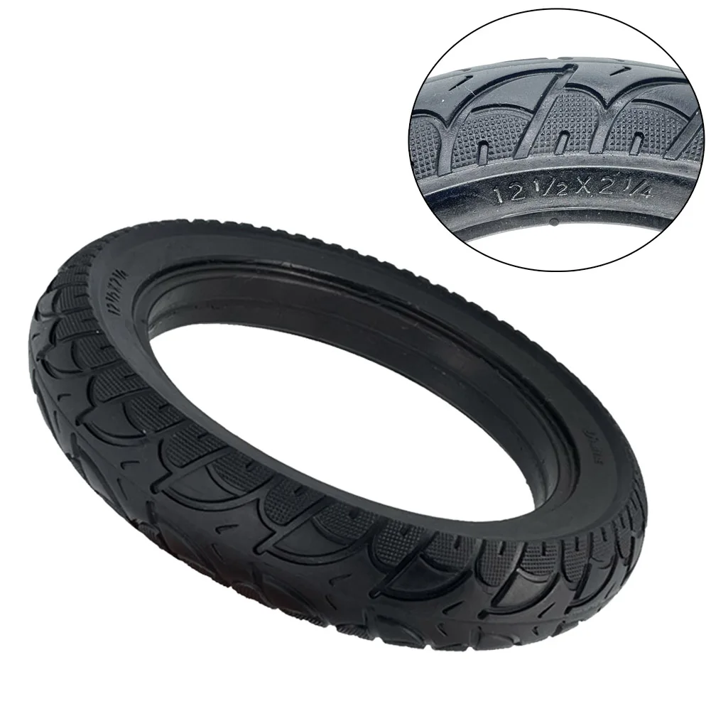 0     12 Inch Solid Tyre 12 1/2x2 1/4(57-203) For E-Bike Scooter 12.5x2.125 Tire Non Pneumatic Tyre Electric Vehicle Scooter