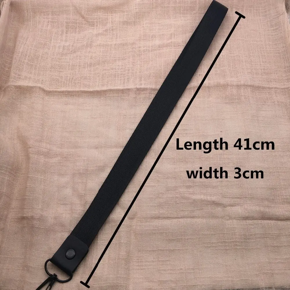 Porta etichette in tinta unita Porta carte d'identità Cordini per appendere Cinghie per cellulare Portachiavi con corda da polso