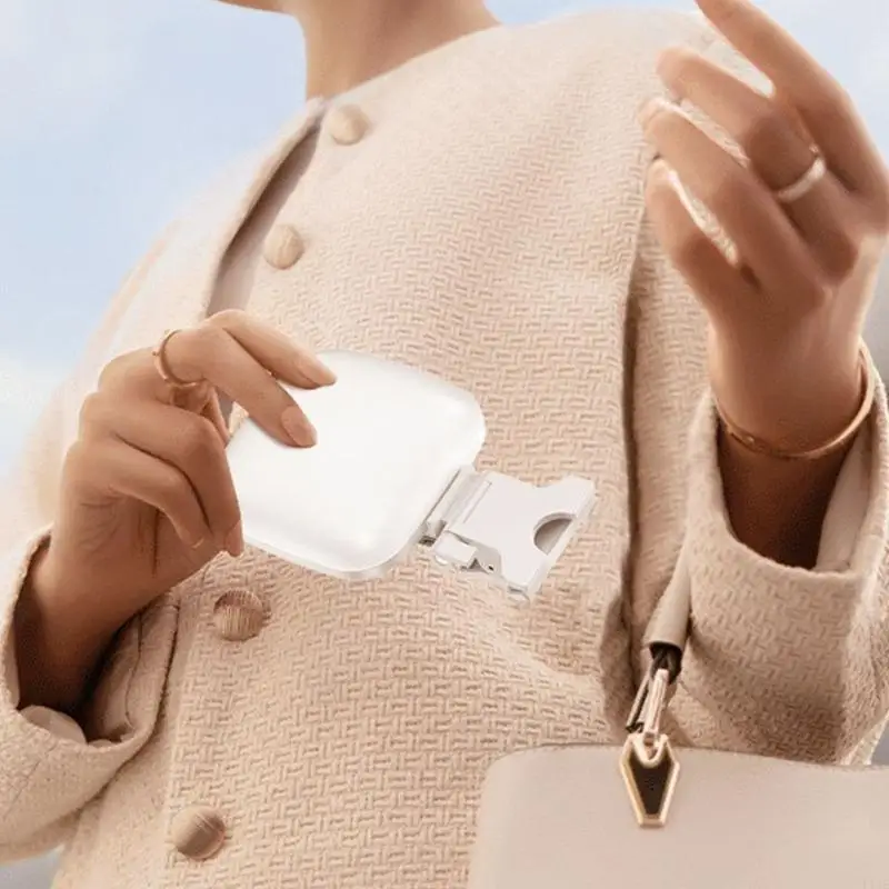 Miniature Rechargeable Camera Light Dimmable Warm Cool Tone Phone Mount Accessory F19E