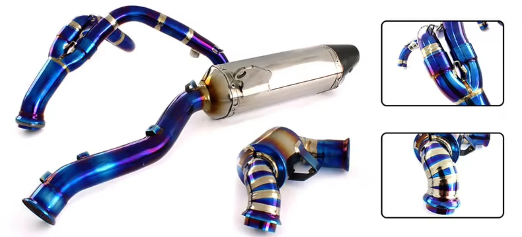 

Motorcycle Exhaust Full System Muffler for KTM790 ADV R 2020 Motorcycle Titanium Alloy Full Section Exhaust Pipe Escape
