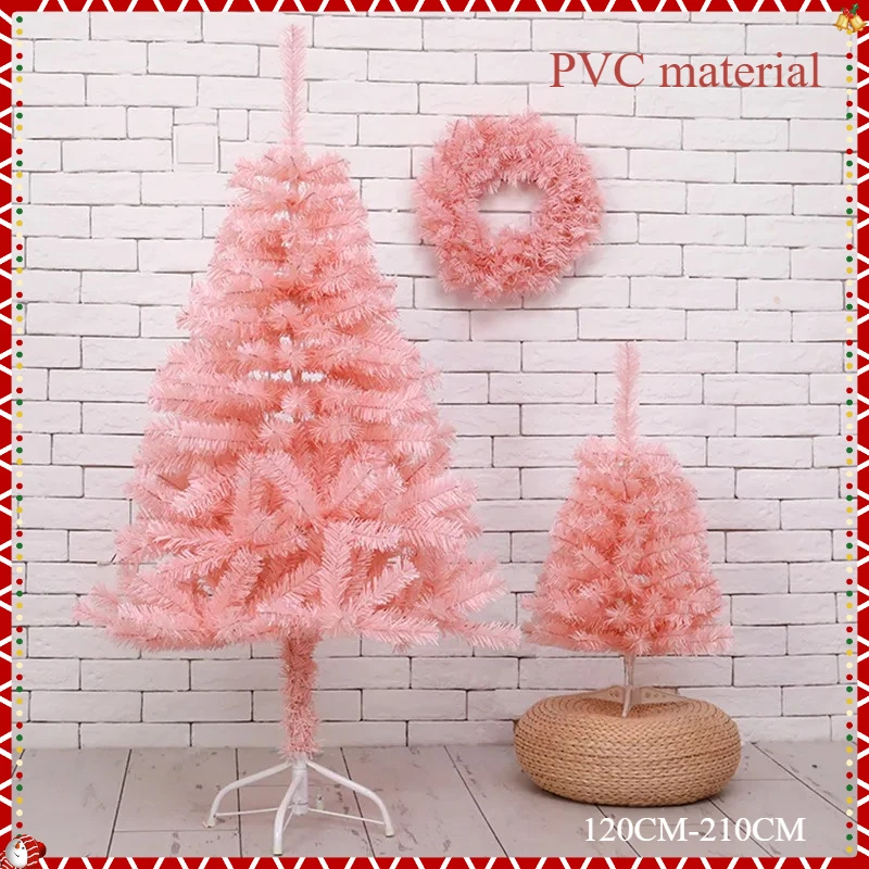 

Pink Christmas Tree Large PVC Encrypted Christmas Tree 1.2m-2.1m Indoor and Outdoor New Year Christmas Atmosphere Decoration