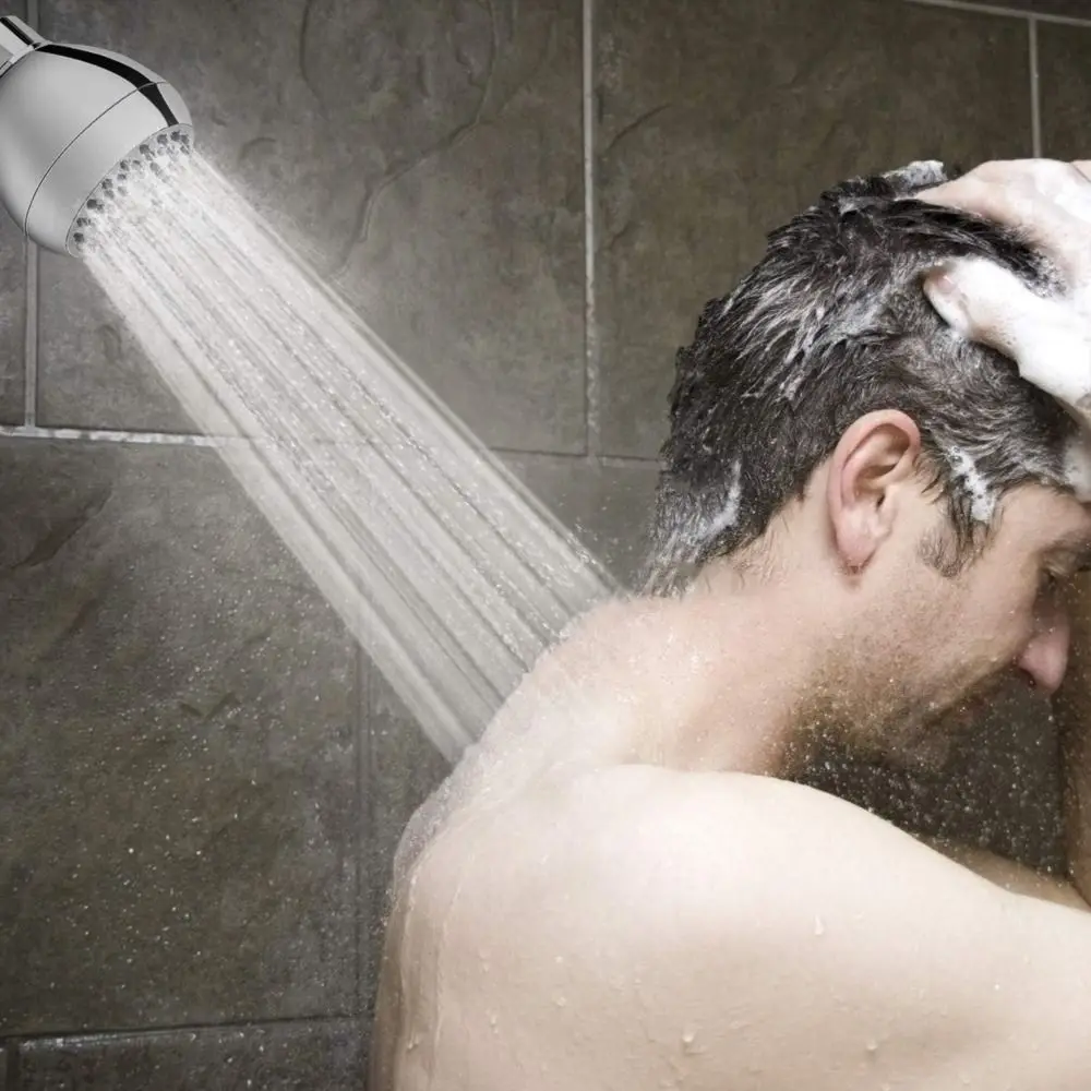Silicone Nozzles Shower Heads Matte Black 360 Rotation Spray Shower Rustproof Powerful Water Flow Rain Shower Head Bathroom Use