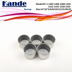 SF-1 1405 1406 1408 1410 1412 1415 1420 1425 Self Lubricating Sleeve Size 14*16*5 8 10 15 18 20 25mm SF1 Kande Bearings