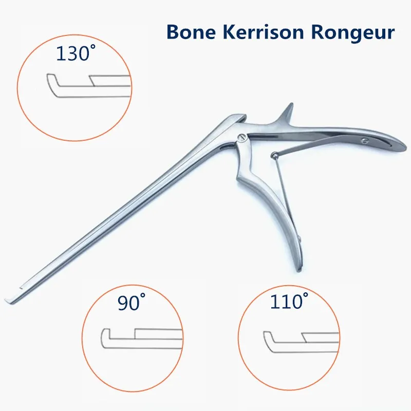 

Bone Kerrison Rongeur 90 /110/130 degree 220mm long High quality Stainless steel Veterinary Orthopedics Instrument