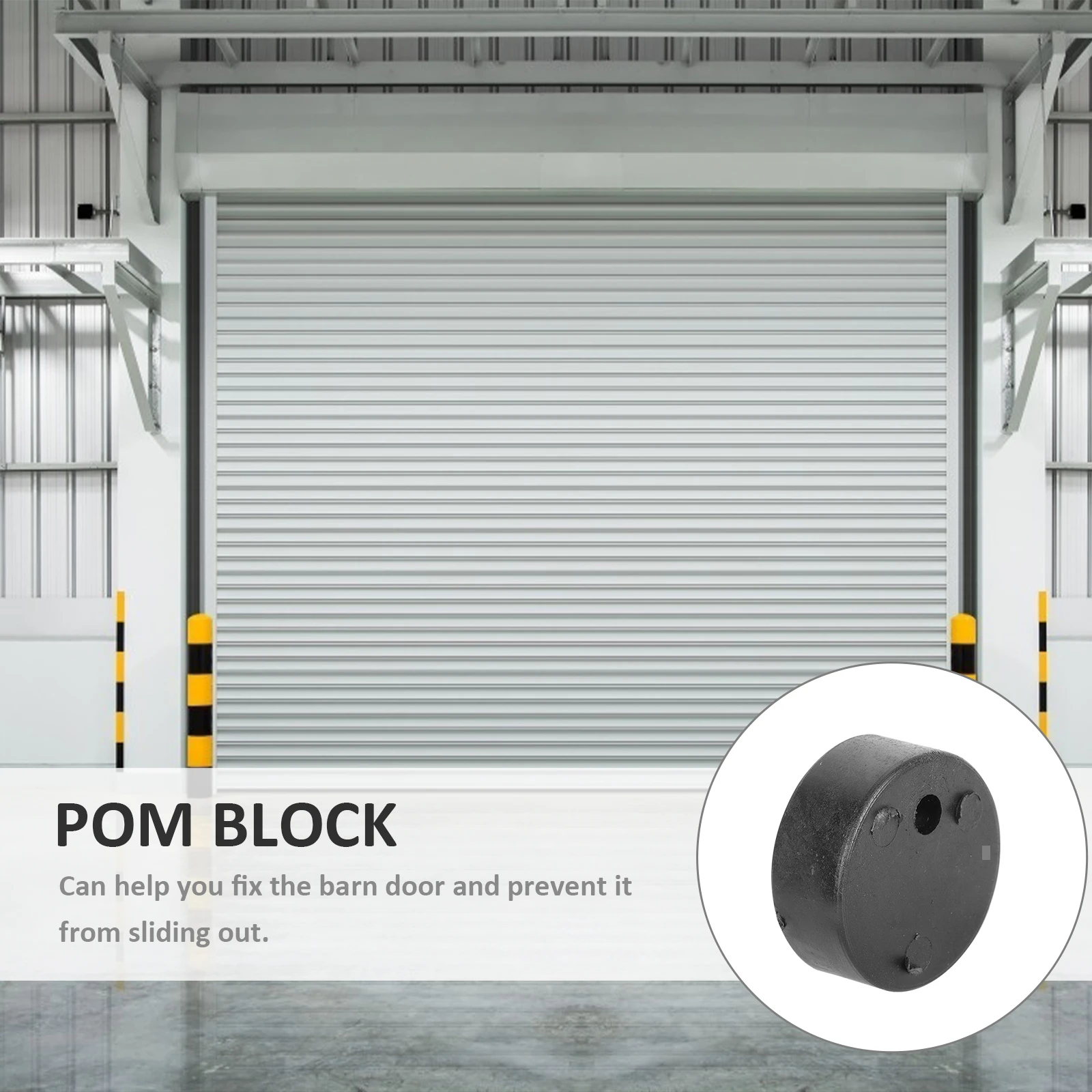 

5 Sets Anti derailment Blocks POM Material Sliding Track Tools Barn Door Accessories Prevent Jumping Durable Practical Hardware