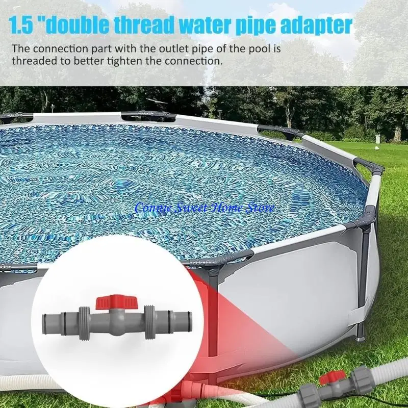 LXAF Pool Replacement Pipe Joint Interconnecting Coupler with Rubber O Rings