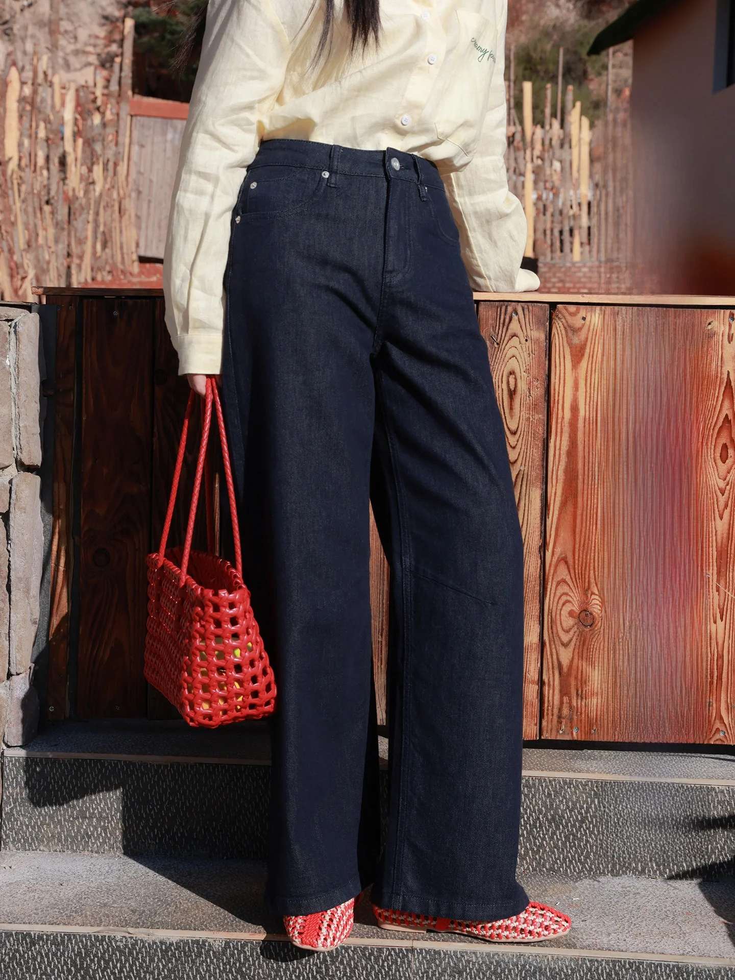 

Джинсы женские с высокой талией, длиной в пол, винтажные, оригинального цвета, свободные, прямого кроя, весенняя новинка