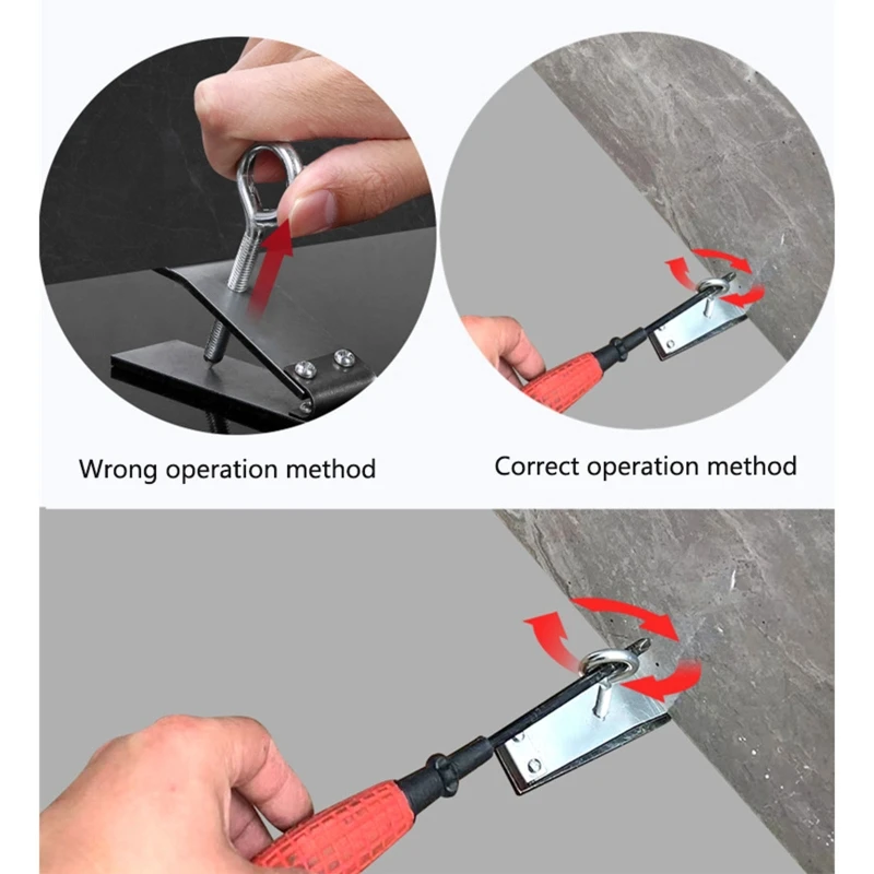 Adjustable Tile Height Regulator 1-5.5cm Durable Wall Ceramic Tile Locator 250KG Galvanized Steel Lifter Leveling Tool