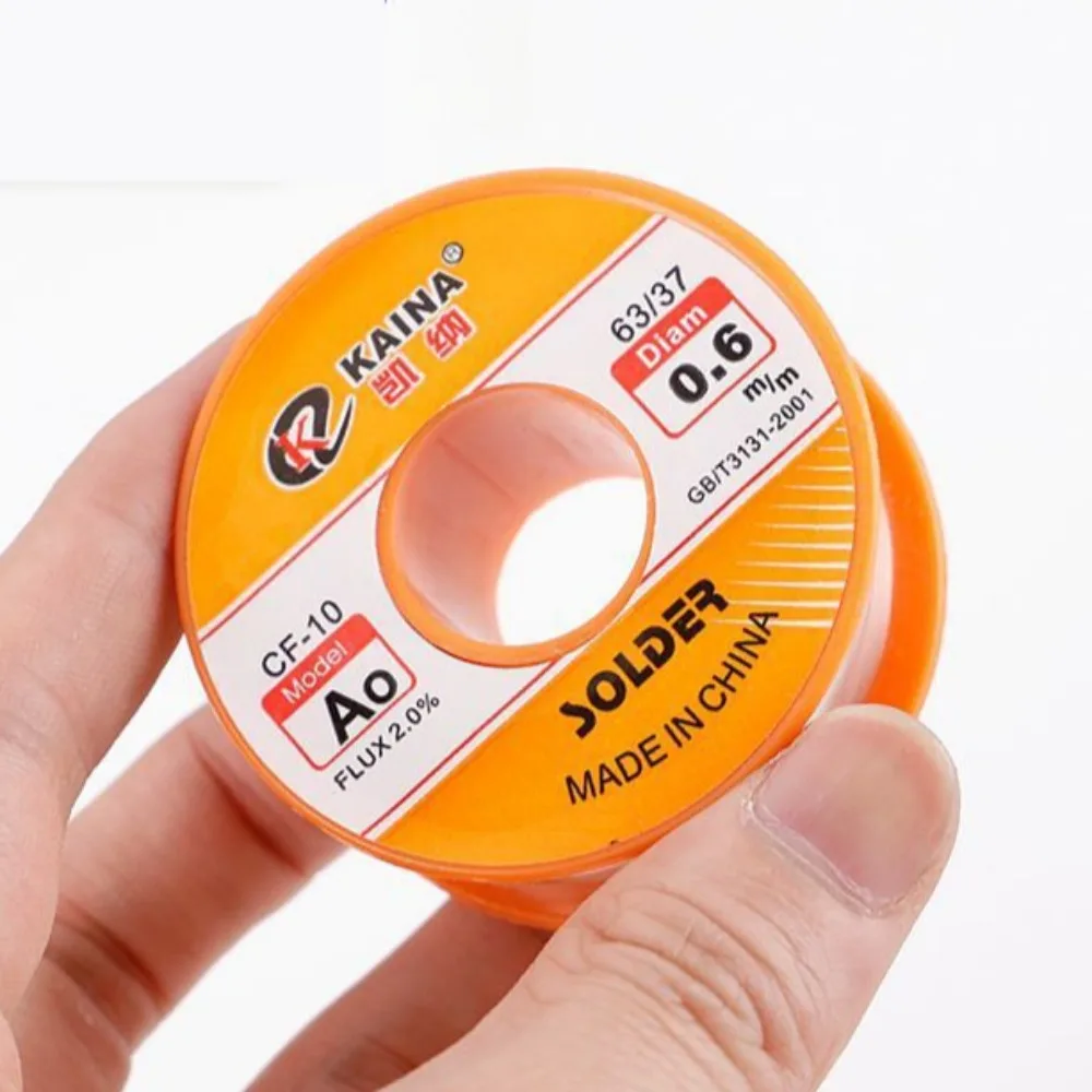100 جرام/50 جرام 0.5 مللي متر-2 مللي متر غير نظيفة الصنوبري الأساسية لحام القصدير سلك بكرة 63/37 CF-10 مع 2% تدفق ونقطة انصهار منخفضة للكهرباء لتقوم بها بنفسك لحام