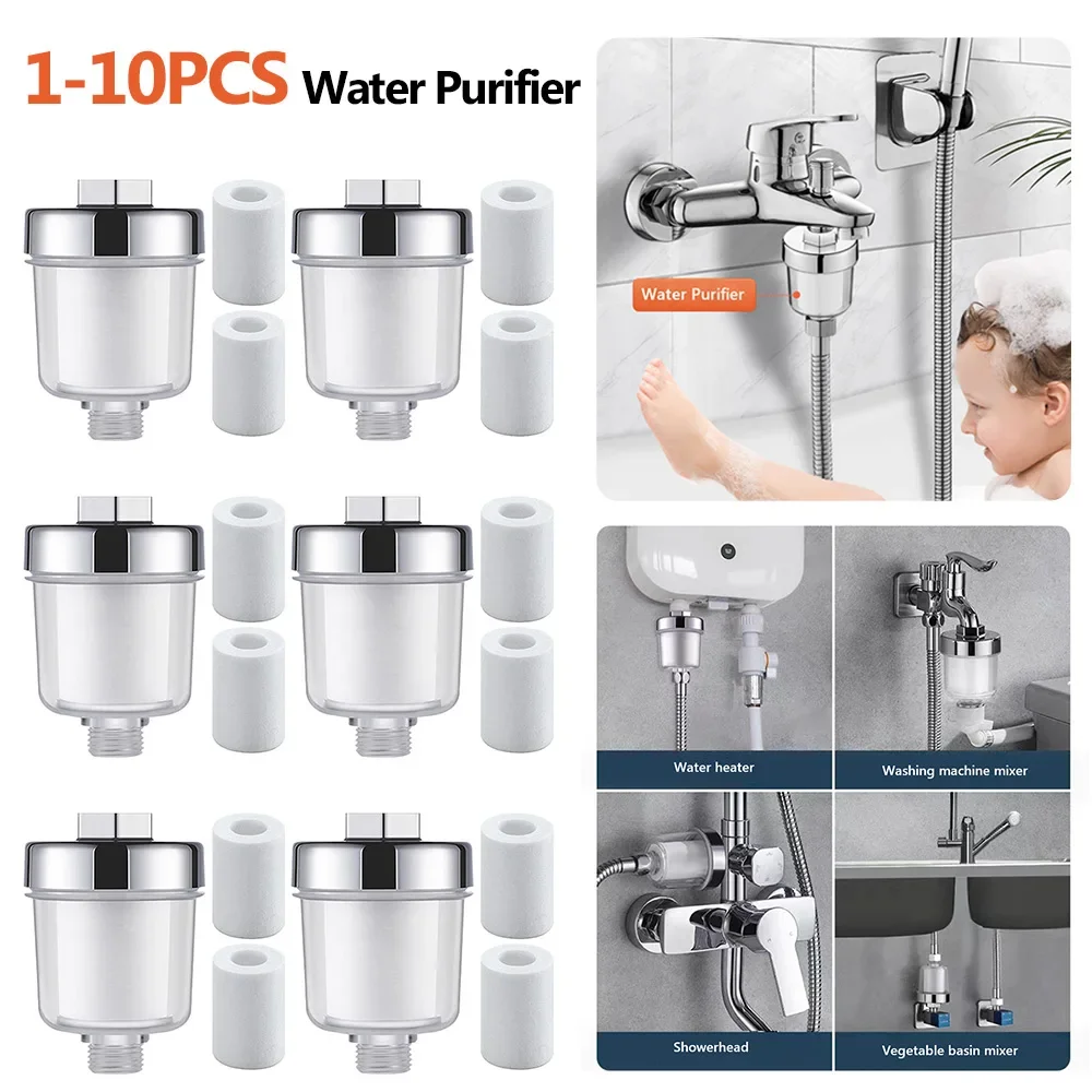Universal Faucet Filter PP Cotton High Density Practical Water Purifier Filter Tap Soften Hard Water Shower Water Filter for Hom
