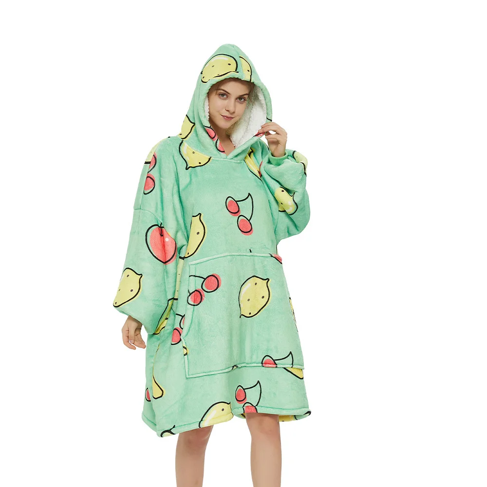 

Hooded Flannel Nightgown For Women Jacquard Long Soft Dresses Women Warm Dressing Gowns Winter Plush Sleepshirt Large Size