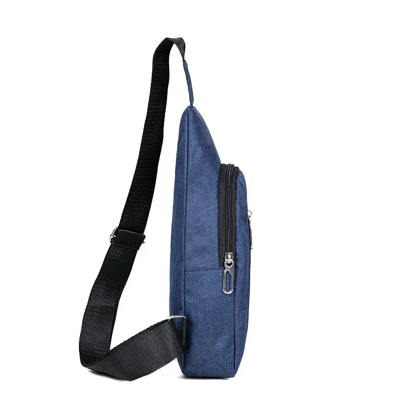 Black Oxford Cloth Single Shoulder Crossbody Bag Casual Sports Men Outdoor Trend Sling Bag