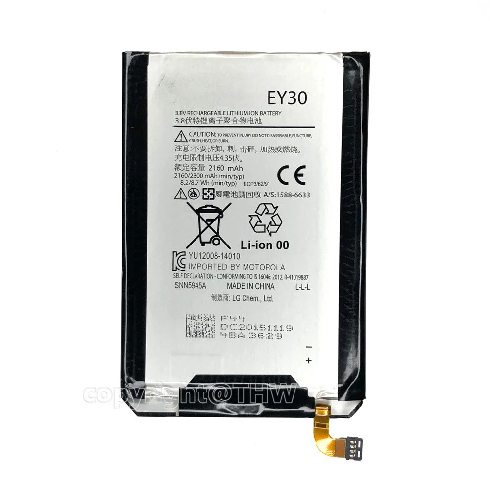EY30 Replacement Battery For motorola Moto X X2 X+1 XT1097 XT1085 XT1093 XT1095 High Quality Built-in New Lithium Batteries