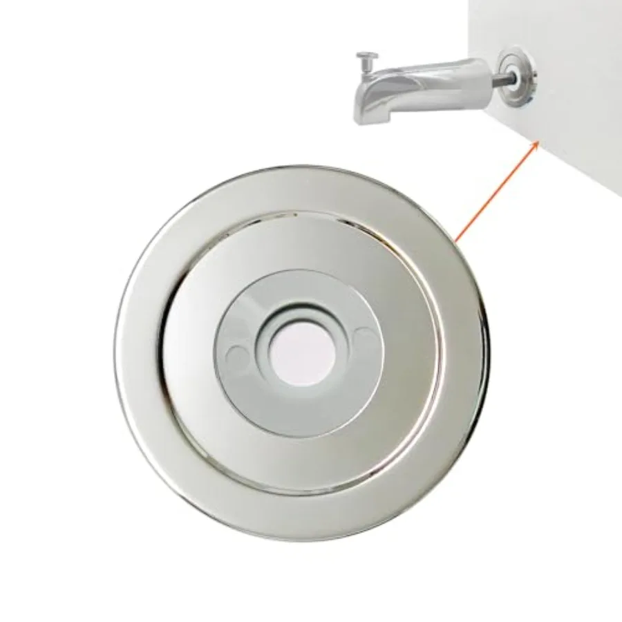 

1/4" Thick SUS304 Tub Spout Cover Ring, Bathtub Faucet Surround Sealing Spacer Plate, Bath Shower Remodel Trim Faceplate Gasket