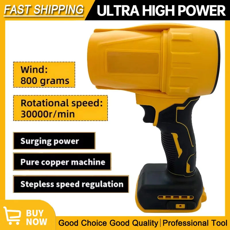 

Бесщеточный воздуходувка Dewalt 30000 об/мин, беспроводной турбовентилятор, ручной жестокий вентилятор, сушилка, 20 В, перезаряжаемый инструмент для выдувания пыли