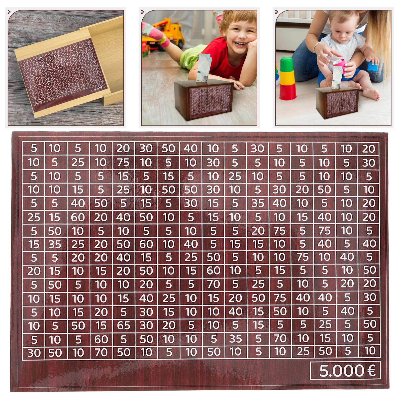 

50Pcs Coin Saving Tracker Sheets Money Saving Box Stickers Durable Adhesive Savings Challenge Labels Budget Planner