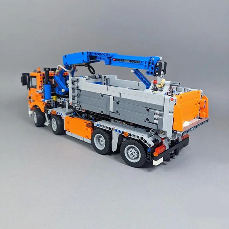 1858PCS 도시 엔지니어링 롤오프 트럭 모델 기술 빌딩 블록 크리 에이 티브 교육 어린이 장난감 선물 Moc-42128