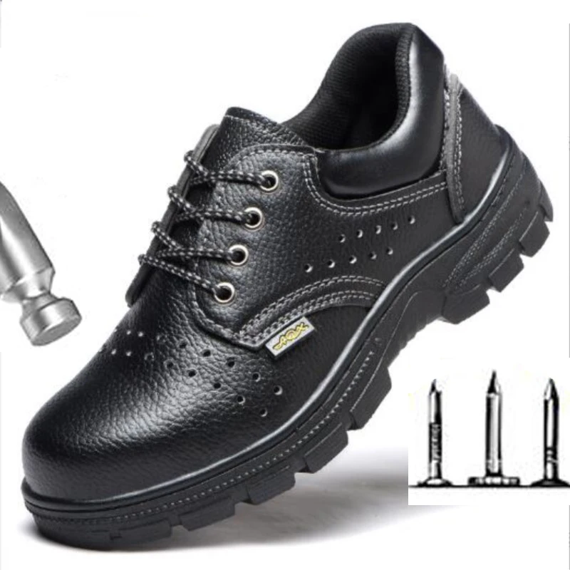 Labor protection shoes men's anti-smash anti-puncture summer breathable wear resistance anti-slip safety protection shoes C1120