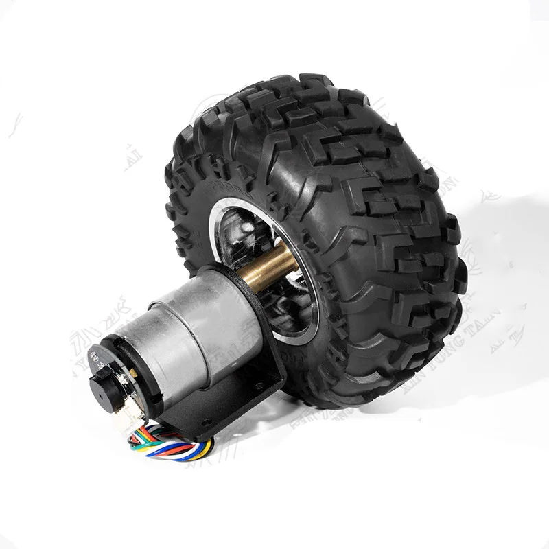 JGB37-520 Encoder Micro DC Reduction Motor Intelligent Car Motor Accessories Couplings Tires