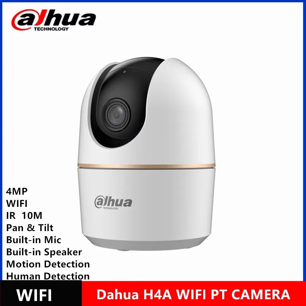 Dahua H4A 4MP Indoor IP Camera IR10M built-in Mic & SPK support Pan & Tilt Rotation function Network WIFI Camera DH-H4A