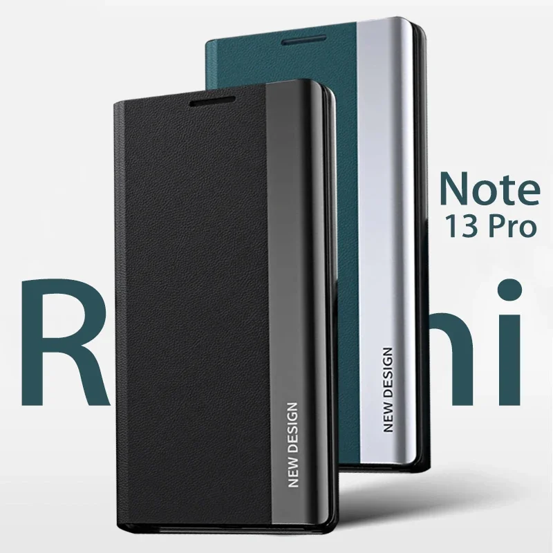

Flip Leather Plating Case For Xiaomi Redmi Note 13 12S 12 Turbo 10 11 9 8 Pro Plus Kickstand Cover Redmi Note 8T 9S 11S 10S 9T