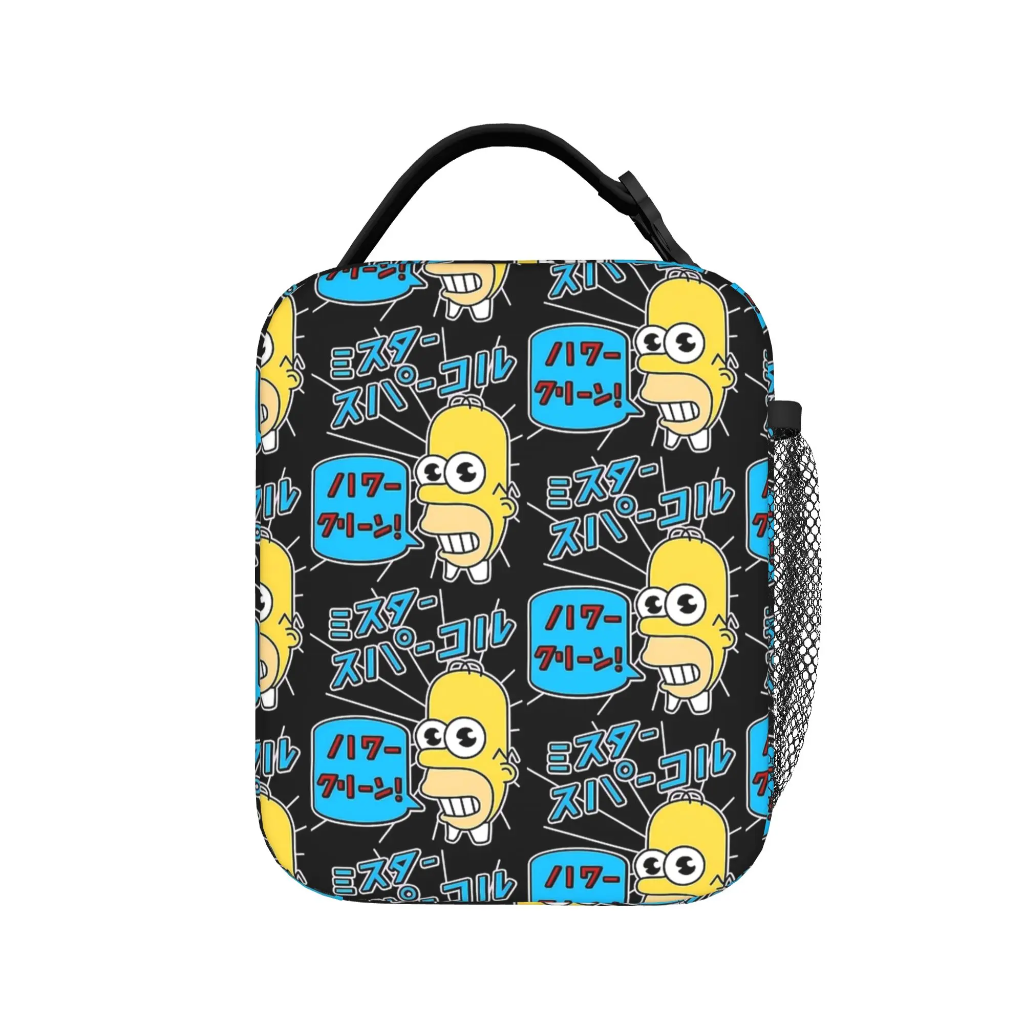 S-Simpsons Mr Sparkles Lunch Bag Aesthetic Lunch Box For Women Outdoor Picnic Portable Cooler Bag Design Thermal Tote Handbags