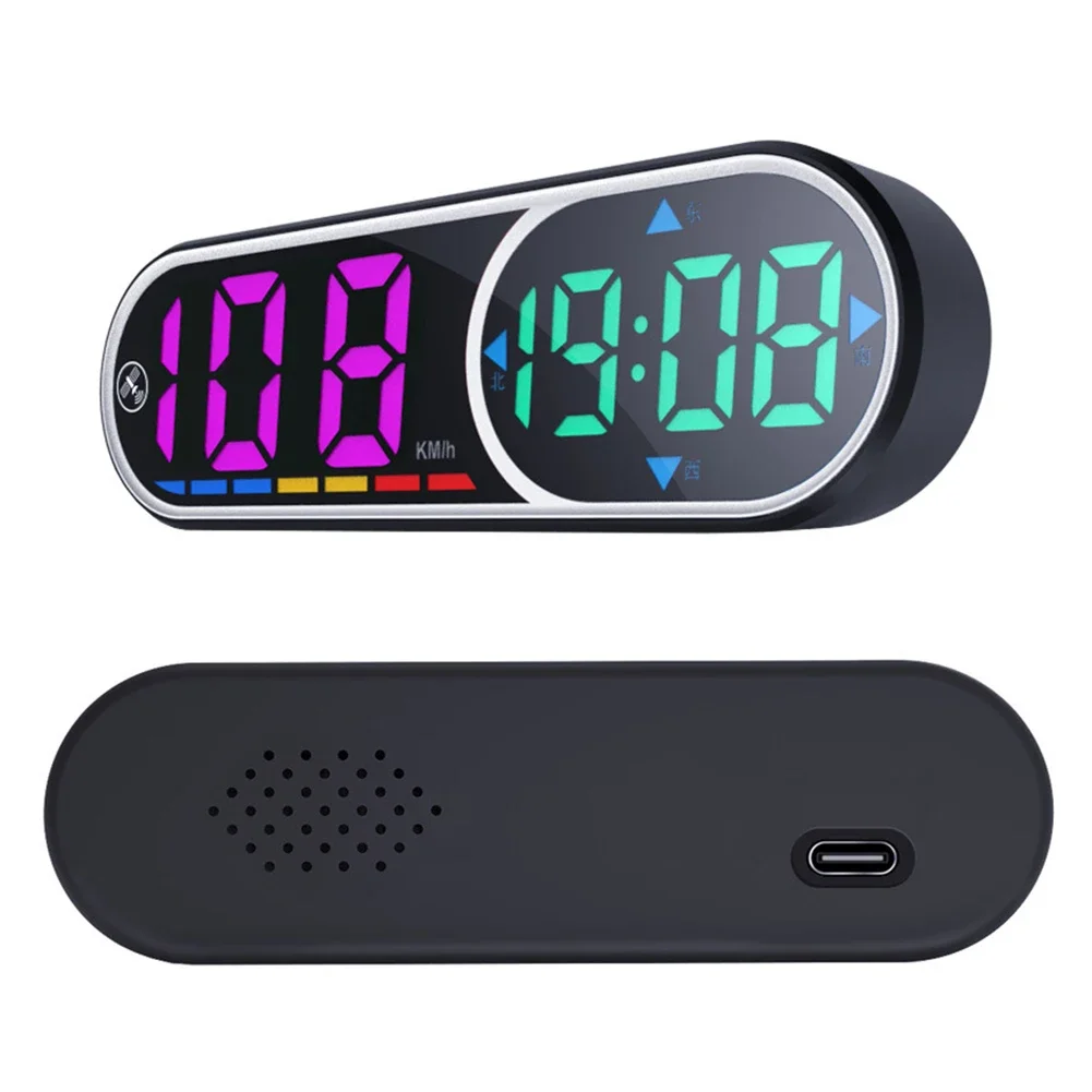 Dashboard Display Car HUD Display Compact Size Driving Information Display Easy Installation Metric Unit Support