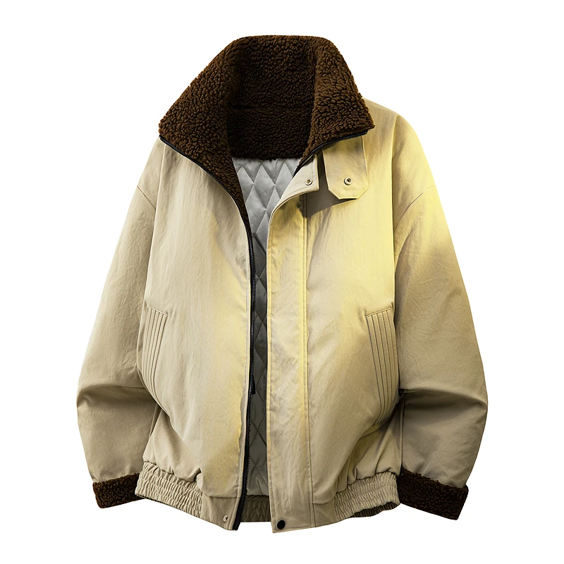 

High Quality Warm Men Parkas Coats Stand Collar Windproof Male Clothes Winter Comfortable Cotton Jackets Fashion Trend Thicken