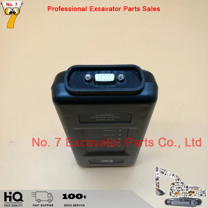2021 ET4 Adapter 478-0235 538-5051 457-6114 For CAT Truck Excavator Diagnostic Tool With 9+14 Pin Ethernet Cable (without box)