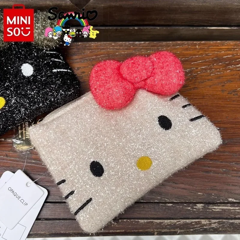  Hello Kitty New Shiny Coin Purse Luxury Brand Fashion Women's Coin Purse Cartoon Cute Fashion Trend Shiny Coin Purse