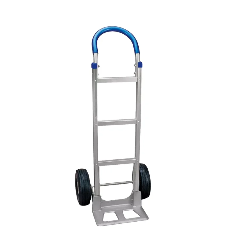 Heavy Duty Aluminium Industrial Hand Truck Cart with OEM Option-200kg Capacity Rubber Wheels Portable Luggage