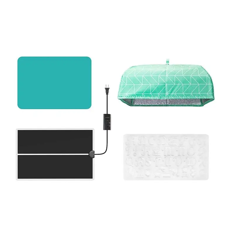 

ABUH-Fast Epoxy Heat Pad With Cover And Timer, Machine Dryer For Silicone Resin US Plug