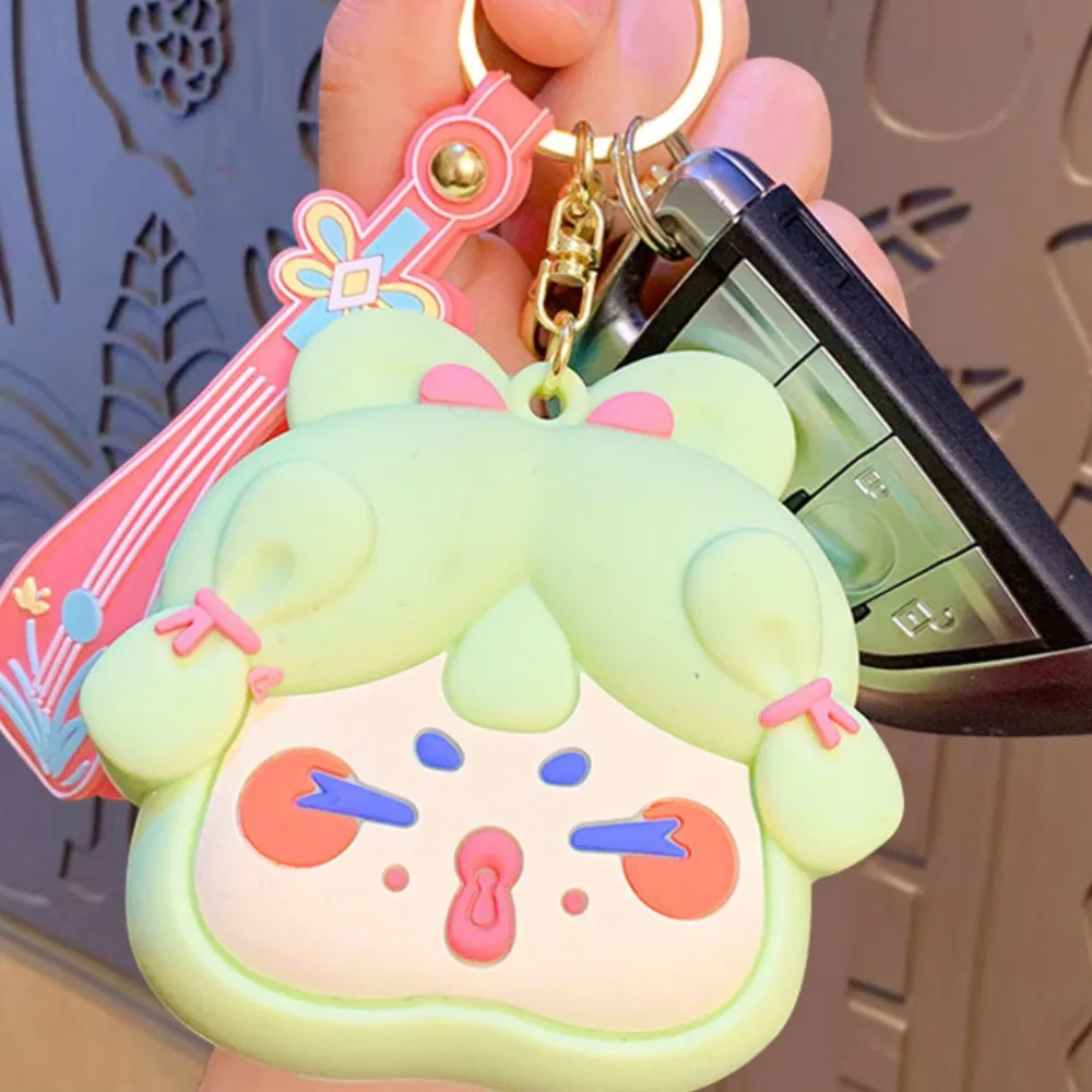 

Cartoon Hanfu Girls Coin Purse Wallet Zipper Chinese Style Tang Dynasty Keychain Card Holder Coin Pouch Silicone Earphone Bag