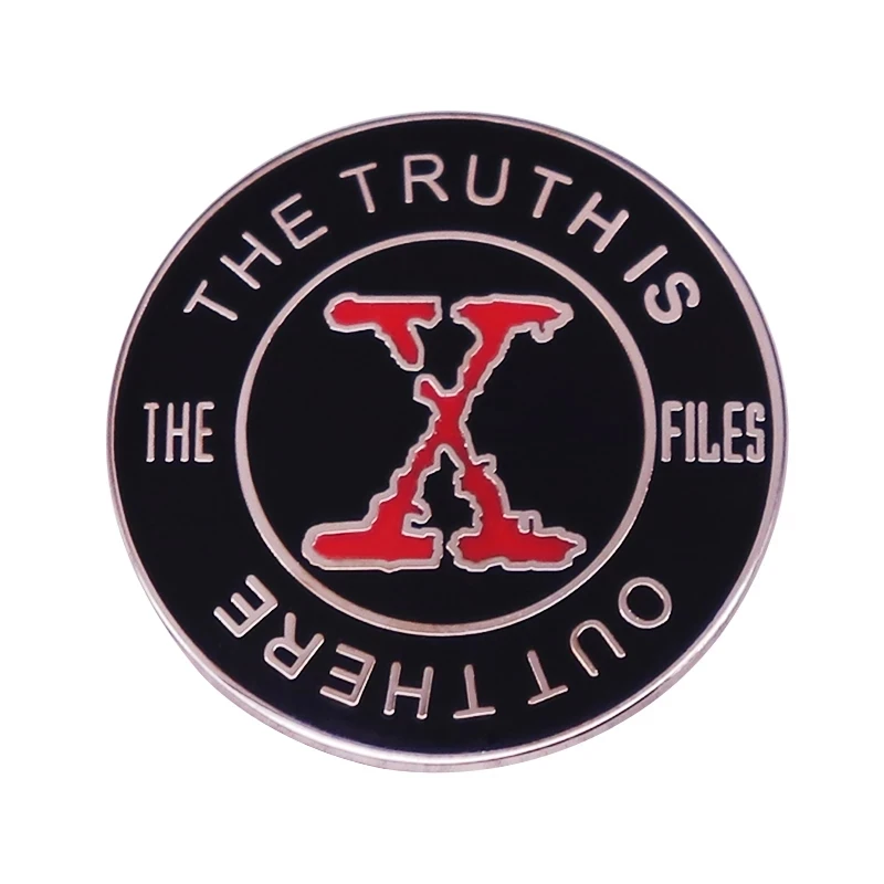 The Truth is Out There X files Lapel Pins Backpack Jeans Enamel Brooch Pin Women Fashion Jewelry Gifts Cartoon Badges