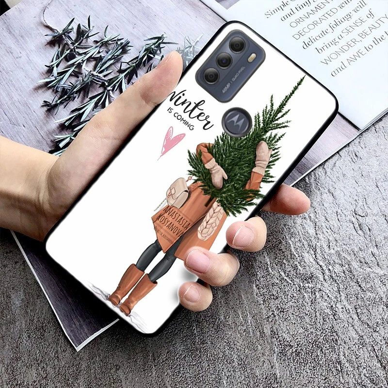 

Phone Case For Moto G85 G55 G84 G05 G13 G32 G54 G53 G14 G75 G31 G50 G60 G72 G24 Power G10 G20 G30 Cute Christmas Deer Tree