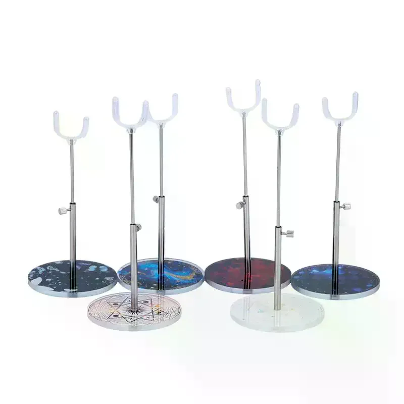 /GJ/Doll Clear Acrylic Adjustable Standing Extendable Bracket Patterned Base Bracket Doll Available Display Stand Accessorie