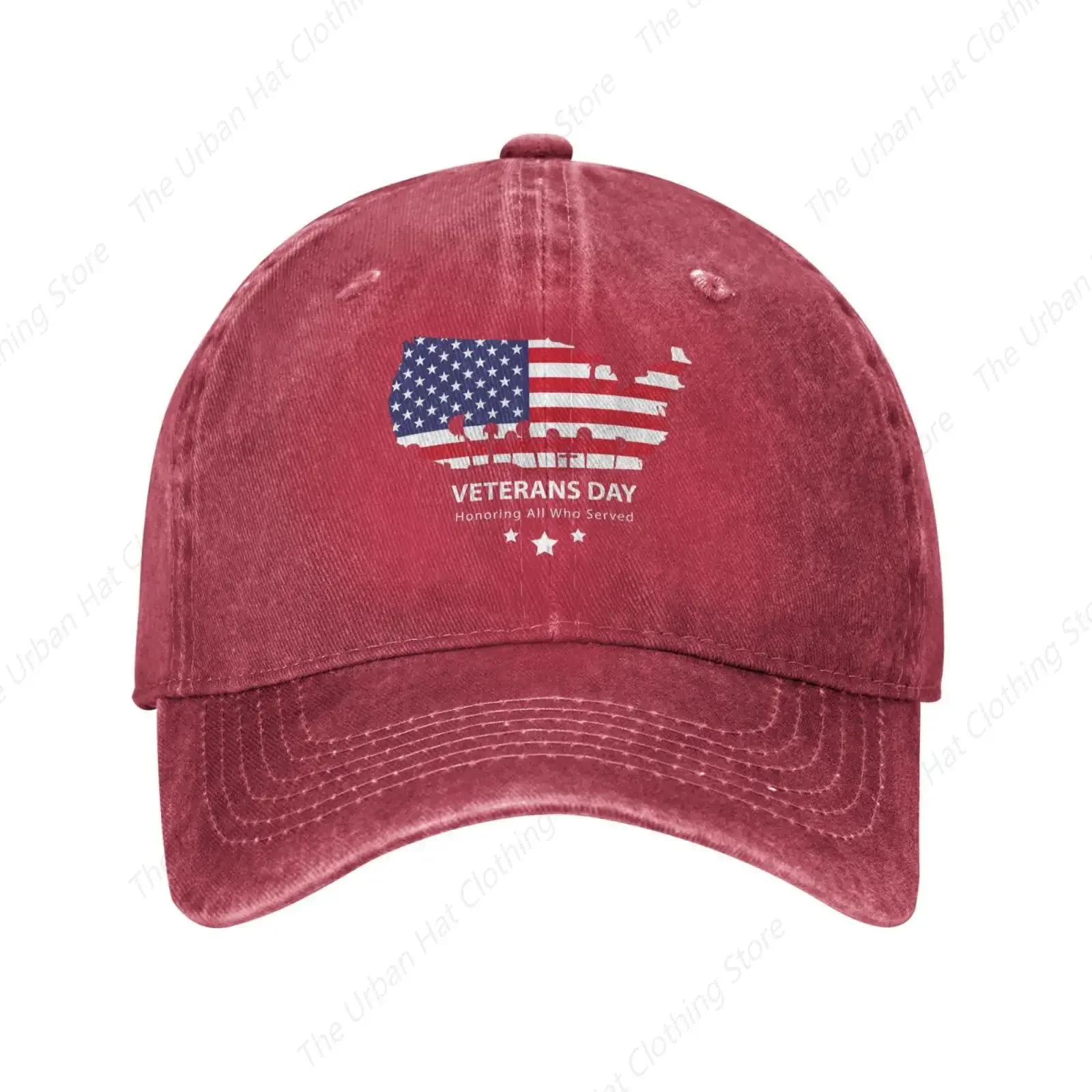 Veterans Day Honoring All Who Served Hat Baseball Cap Sports Casquette Cowboy Hats Men Women Adjustable Leisure Dad Trucker Hats