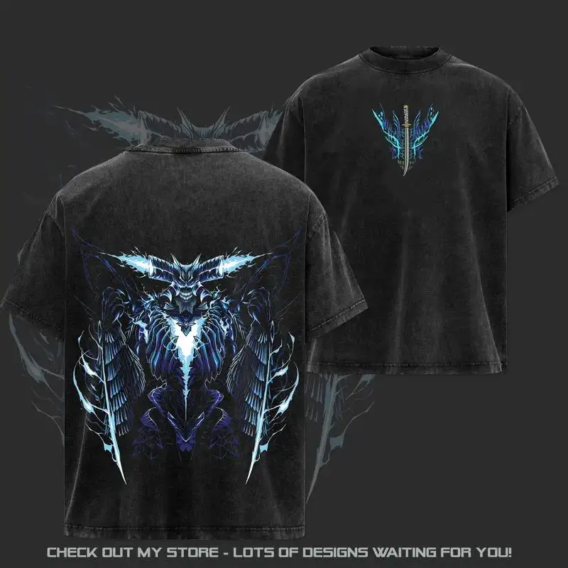 Dante Devil May Cry Clothing Men Women Short Sleeve Game T-shirts Vintage Washed T Shirt Casual Cotton Tee Harajuku Male Tshirt