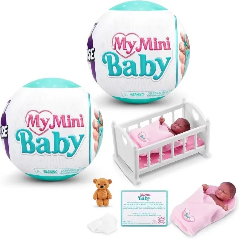 Zuru 5 Surprise Mini Brands Toys My Mini Baby Surprise Doll Cute Gift Miniature Toy Miniature Toys Mystery Blind Boxes Series